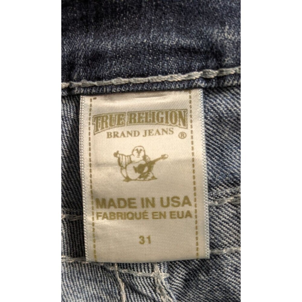 Women's TRUE RELIGON Skinny Low Rise Cotton Stretch Blue Jeans 31 X 33 - Picture 11 of 13